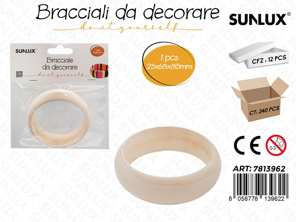 Sunlux Bracciale da Decorare 25*68*85MM