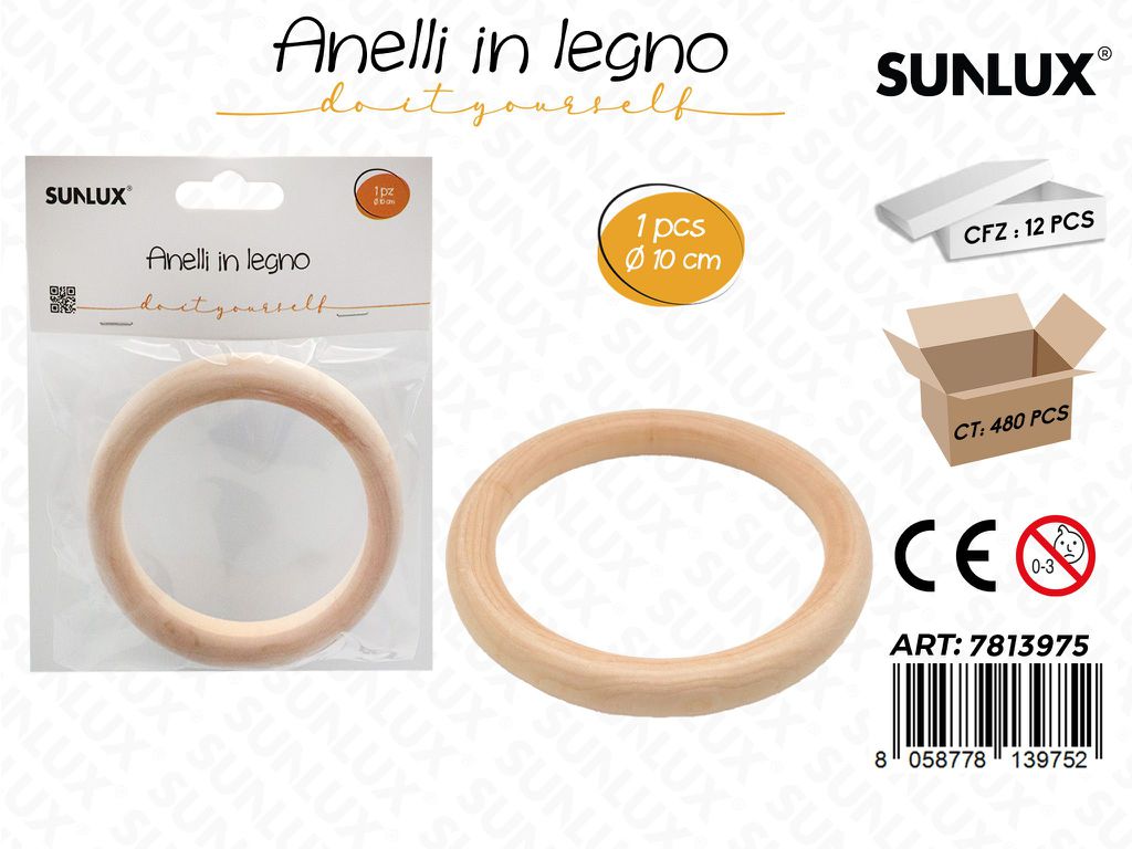Sunlux Anelli in Legno D.10CM