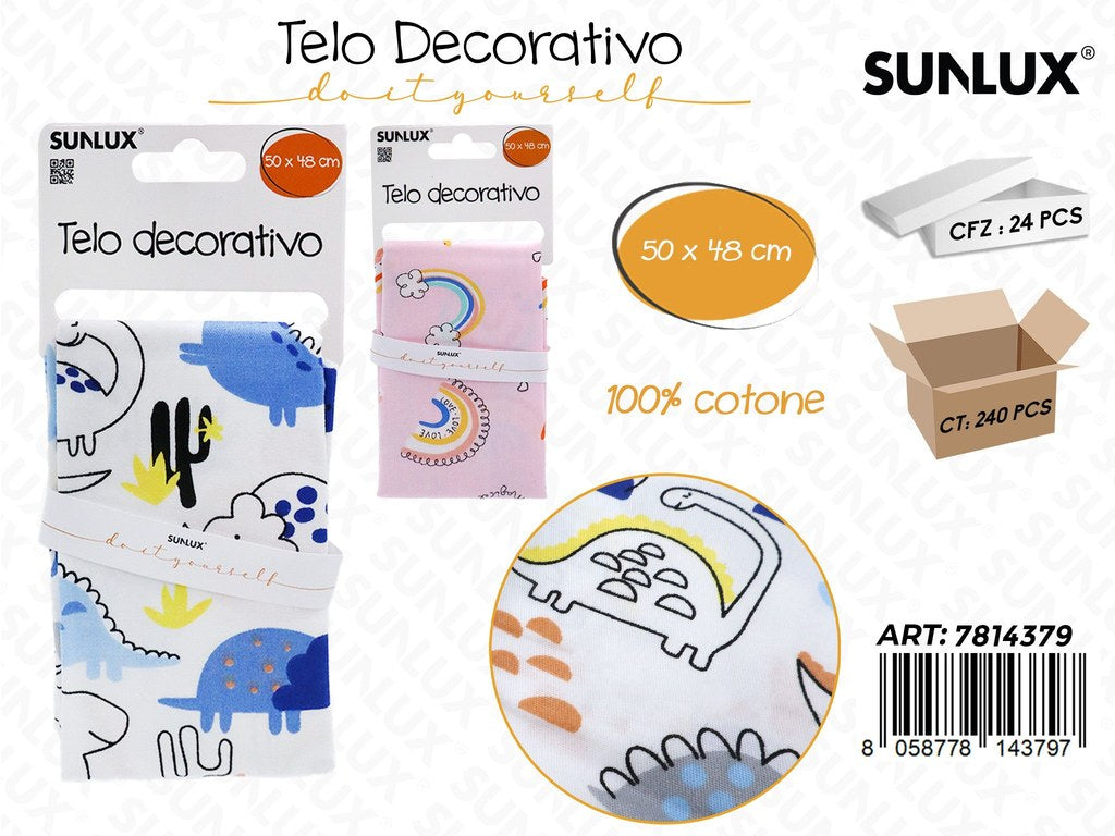 Sunlux Telo Dec. Cotone 50*48 Ass.