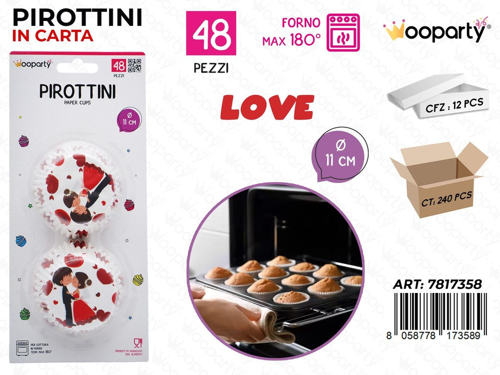 Wooparty Pirottini Love 48PCS D.11CM