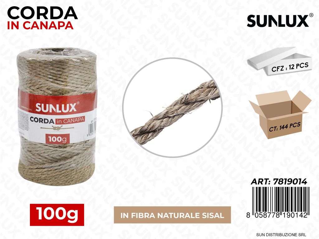 Corda in Canapa 100G