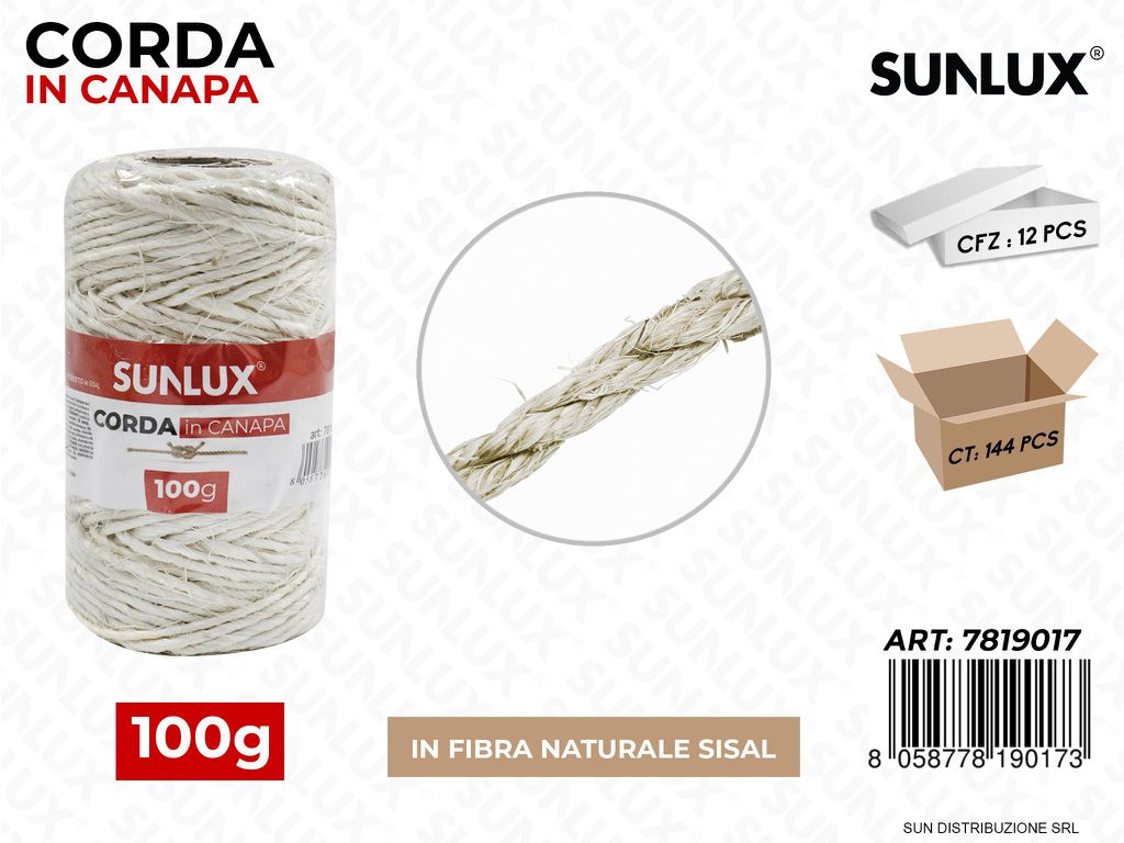 Corda in Canapa 100G