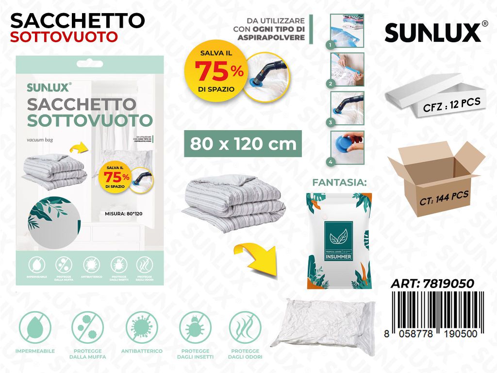 Sunlux Sacco Sottovuoto 80*120CM