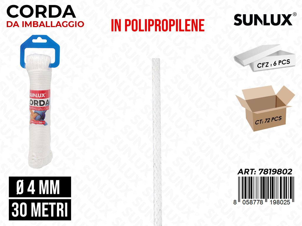 Corda Imballaggio 4MM*30MT