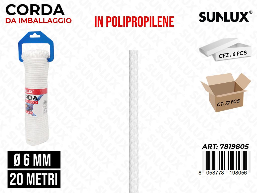 Corda Imballaggio 6MM*20MT