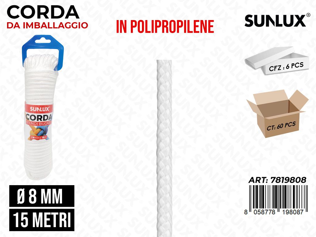 Corda Imballaggio 8MM*15MT