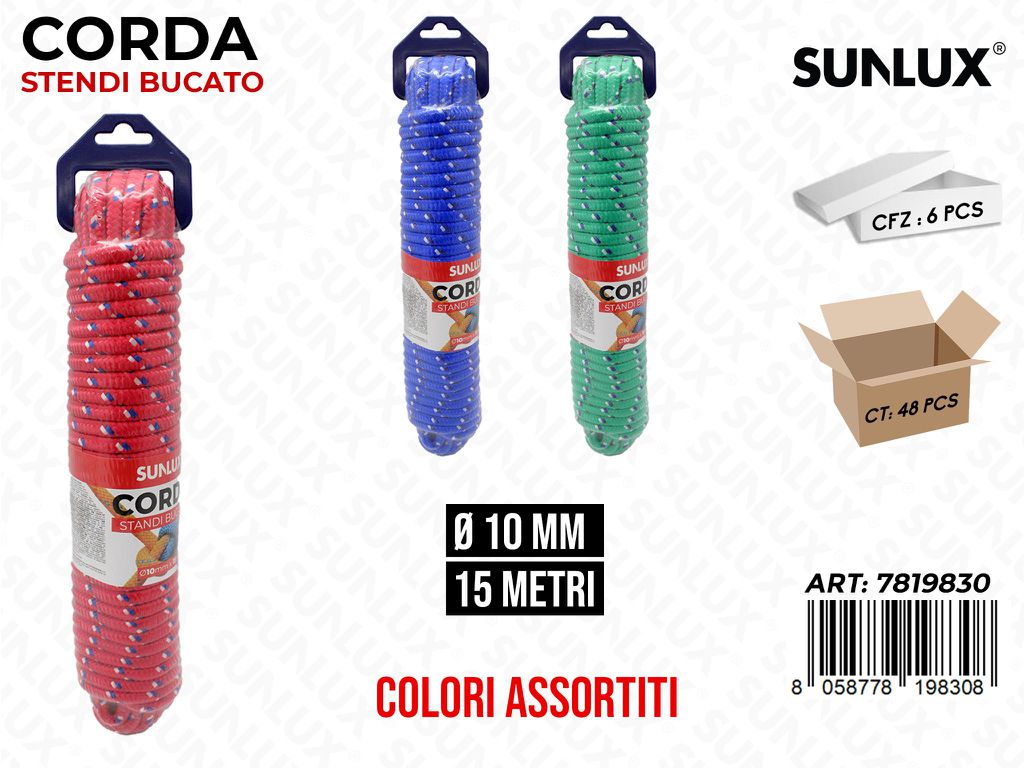 Corda Stendi Bucato in Nylon 10MM*15M