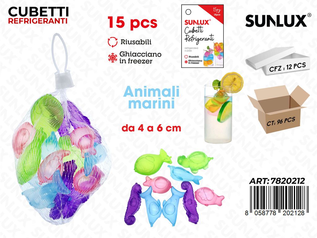 Sunlux Cubetti Refrigeranti 15PCS Ass. Mis. Ass.