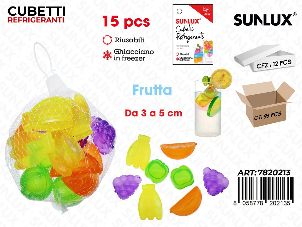 Sunlux Cubetti Refrigeranti 15PCS Ass. Mis. Ass.