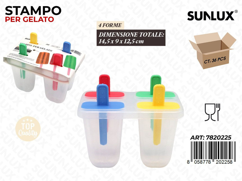 Sunlux Stampo Gelato 4FORME 14.5*9*12.5CM