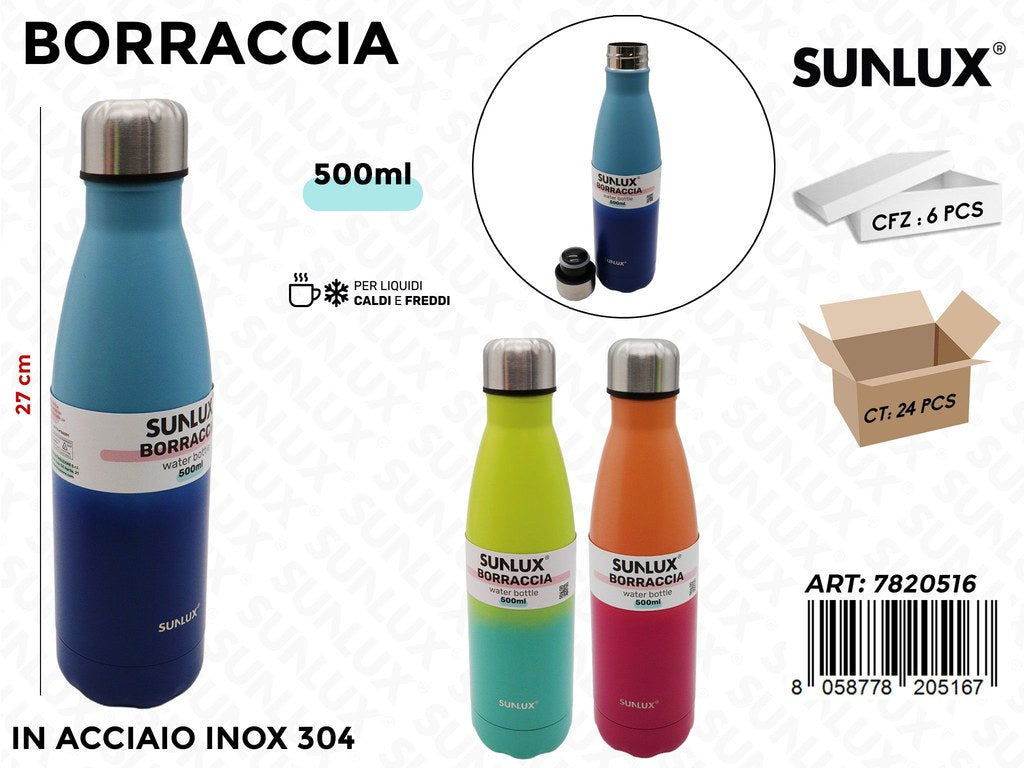 Sunlux Borraccia Acc. 304 Ass. 500ML 27CM