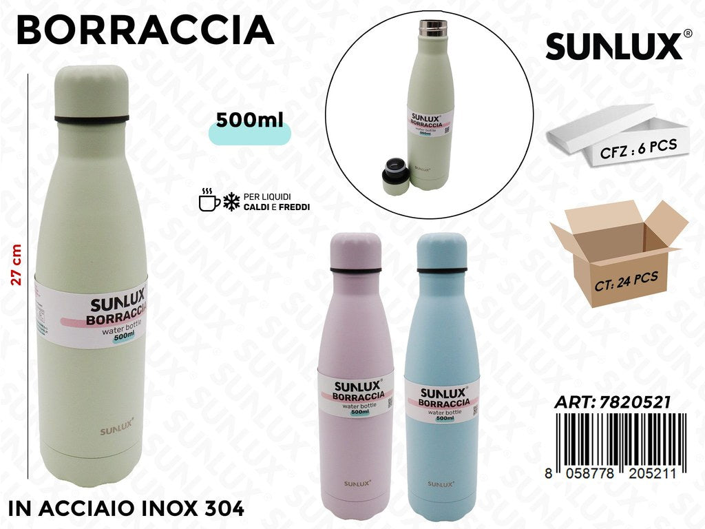 Sunlux Borraccia Acc. 304 Ass. 500ML 27CM