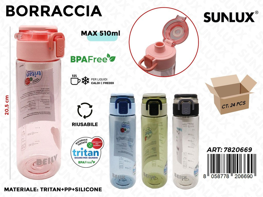 Sunlux Borraccia Bambini Ass. 20.5CM*510ML