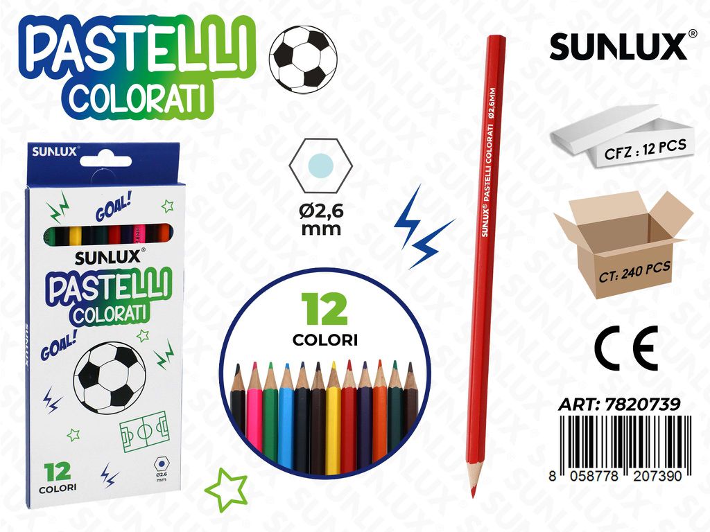 Pastelli Football 12Col. D.2.6Mm