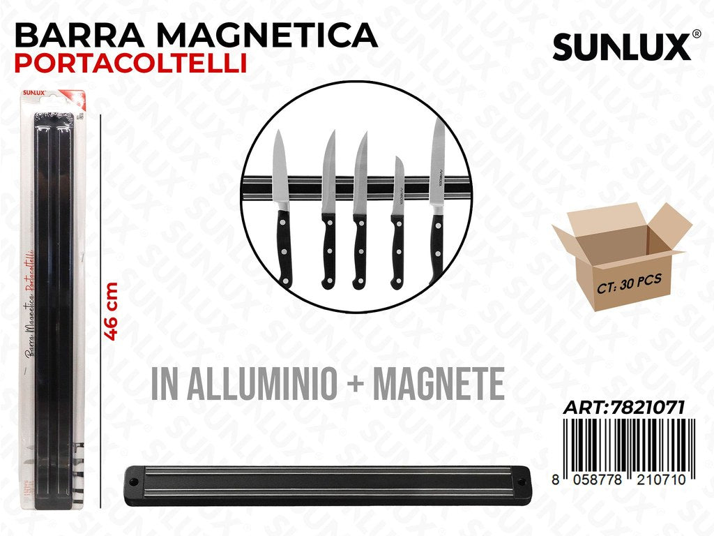 Sunlux Barra Portacoltelli Magnetica in All. 46CM