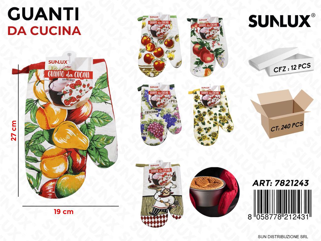 Guanto da Cucina Fant. Ass. 19*27CM