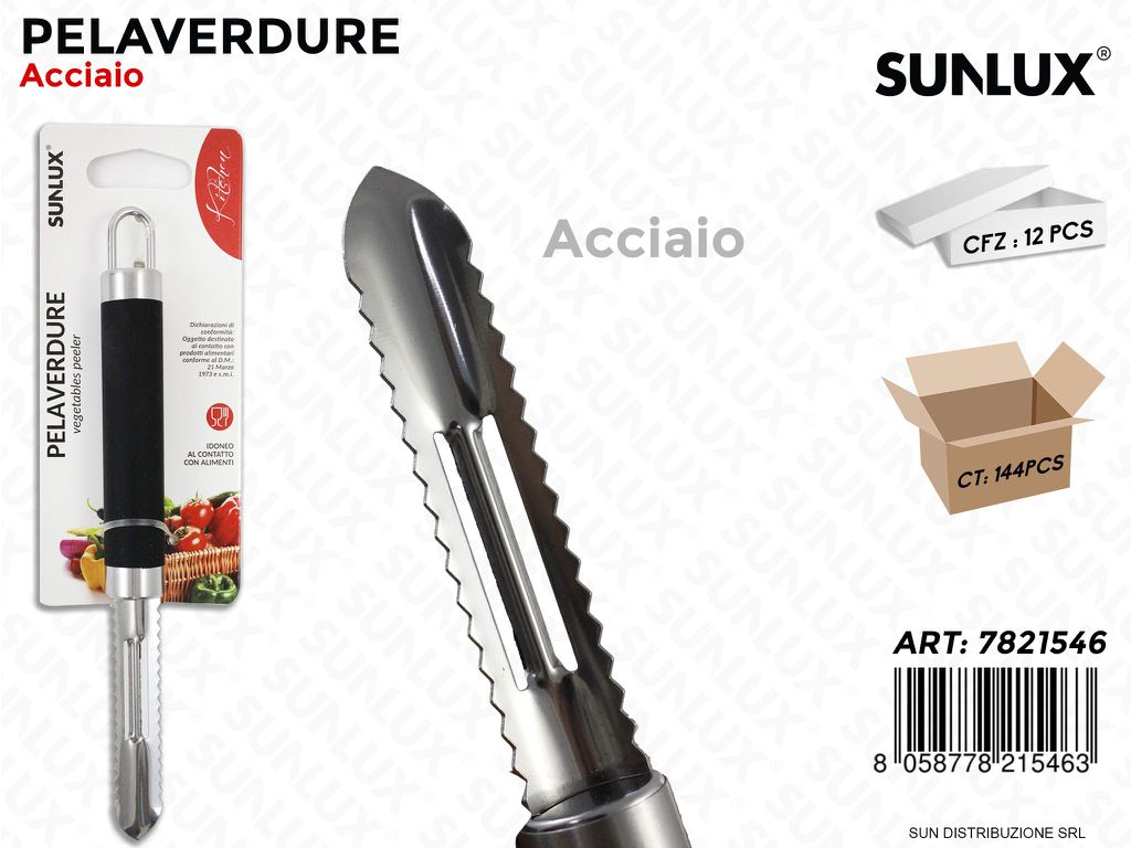 Pelaverdure in Acciaio