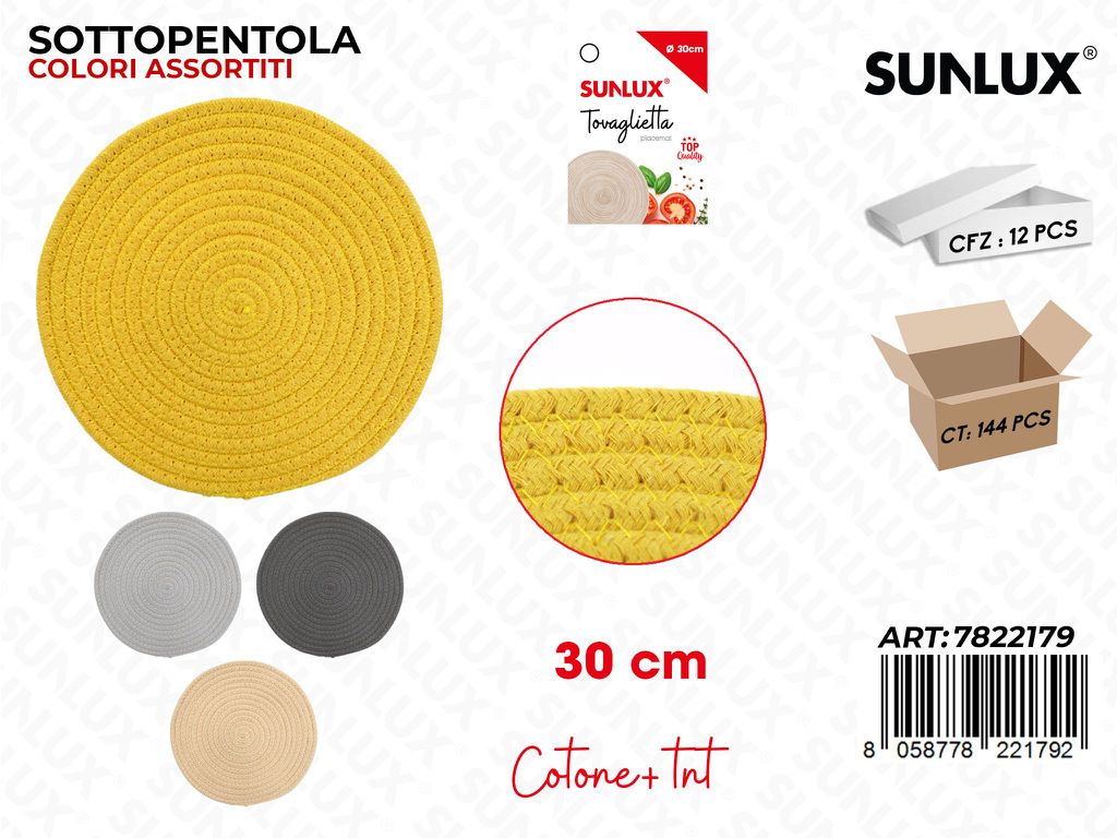 Sunlux Sottopentola Col. Ass. 30CM