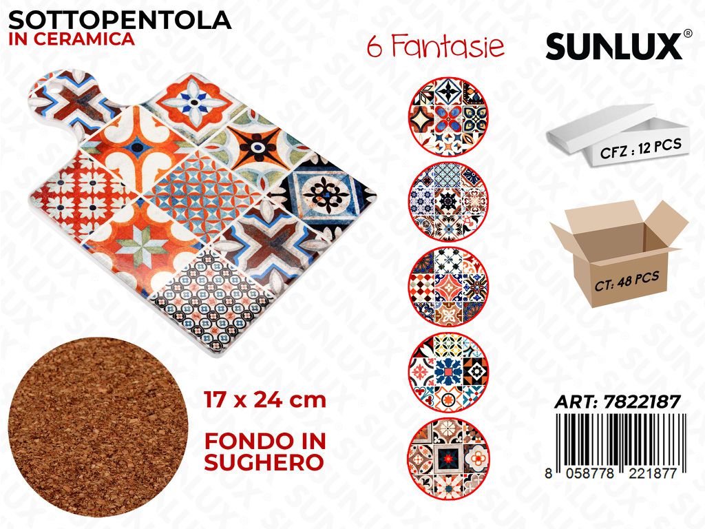 Sunlux Sottopentola Ceramica ASS.17*24CM