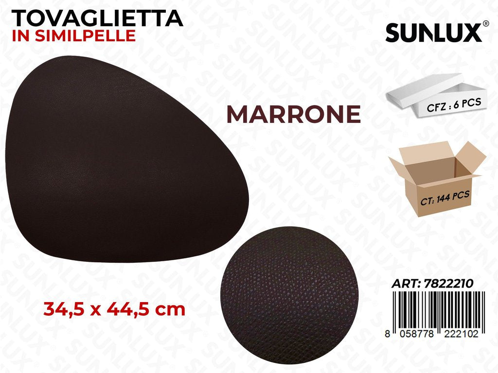 Sunlux Tovaglietta in S/Pelle Marr. 34.5*44.5CM / Pz da 6