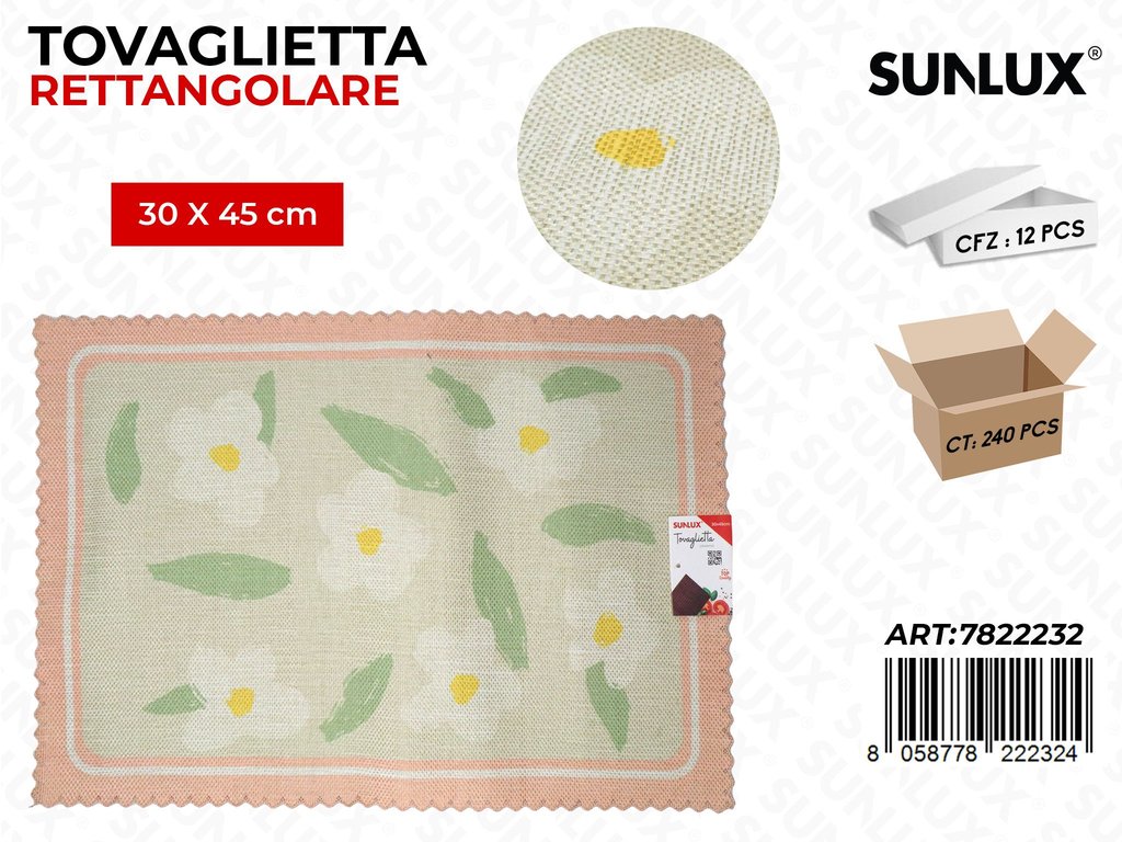 Sunlux Tovaglietta Rett. 30*45CM