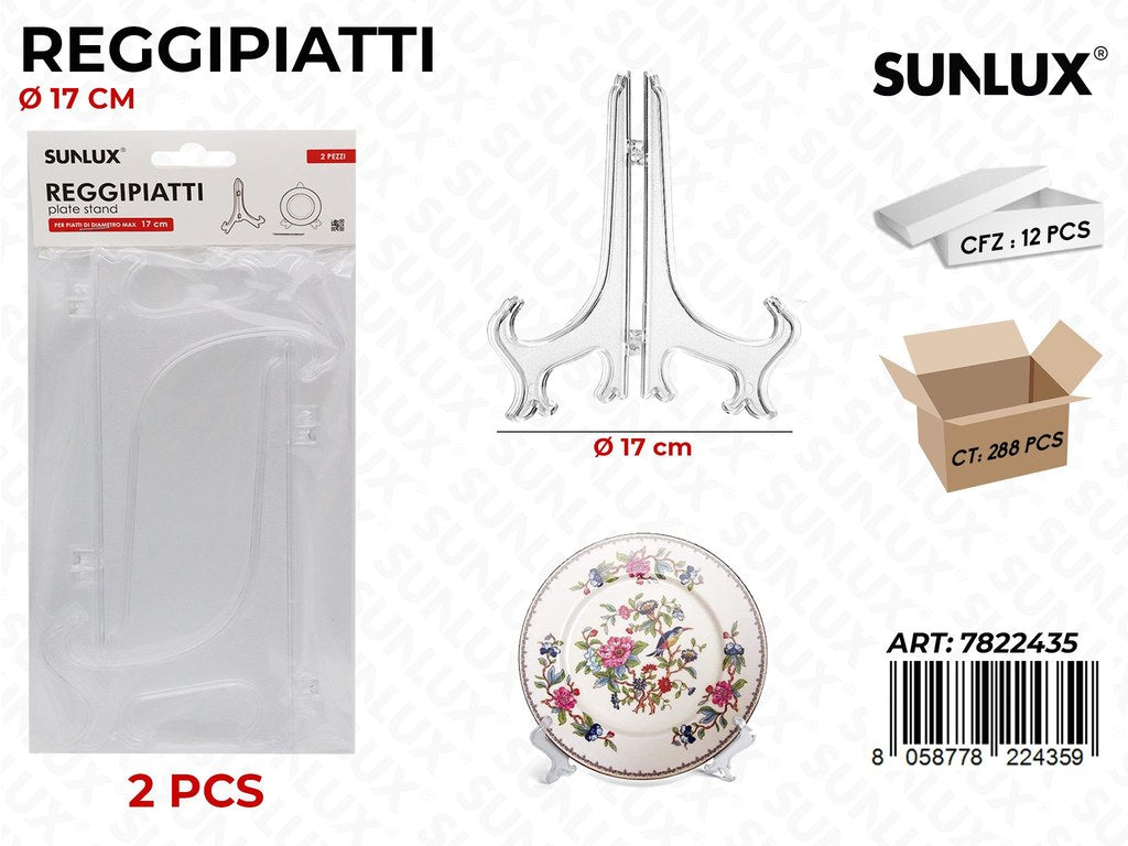 Sunlux Reggipiatti Plastica 2PCS 17CM