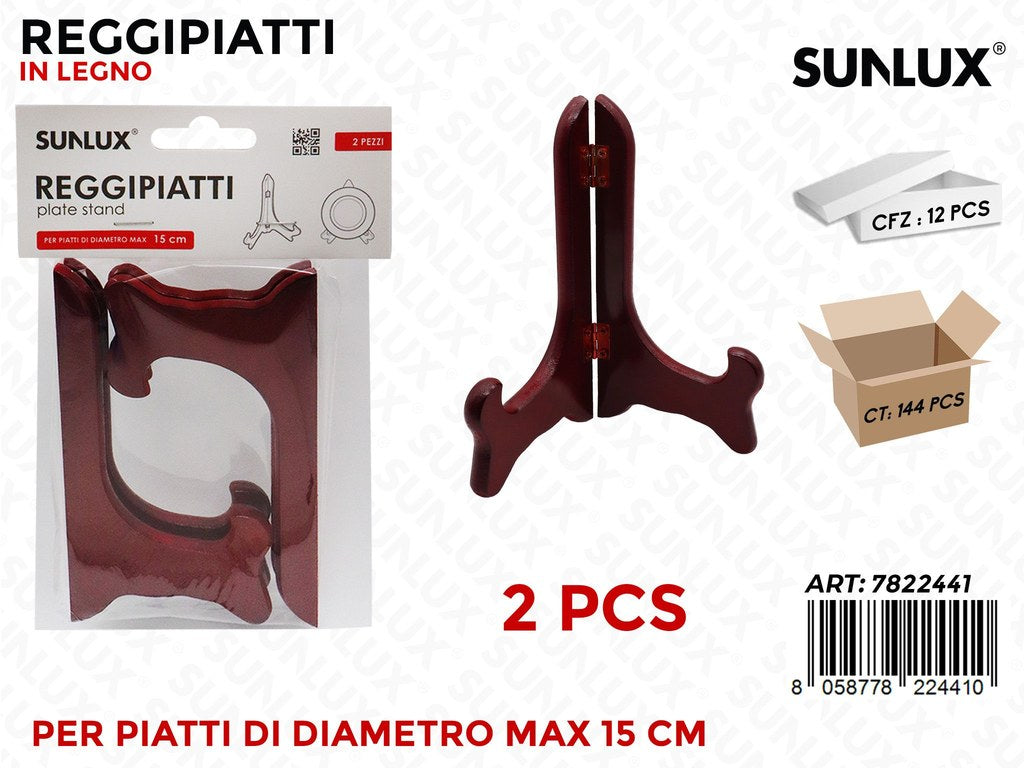 Reggipiatti in Legno 2PCS 15CM
