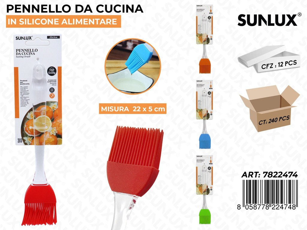Pennello da Cucina Silicone 22*5CM Col. Ass.