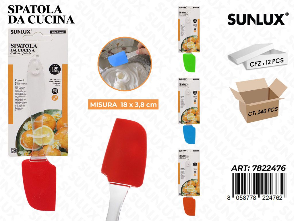 Spatola da Cucina Silicone 18*3.8CM Col. Ass.