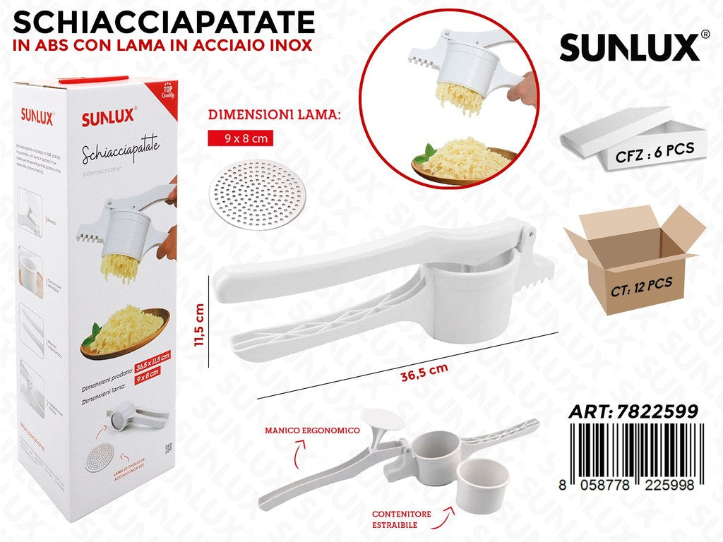 Sunlux Schiacciapatate Acc. Inox 36.5*11.5CM