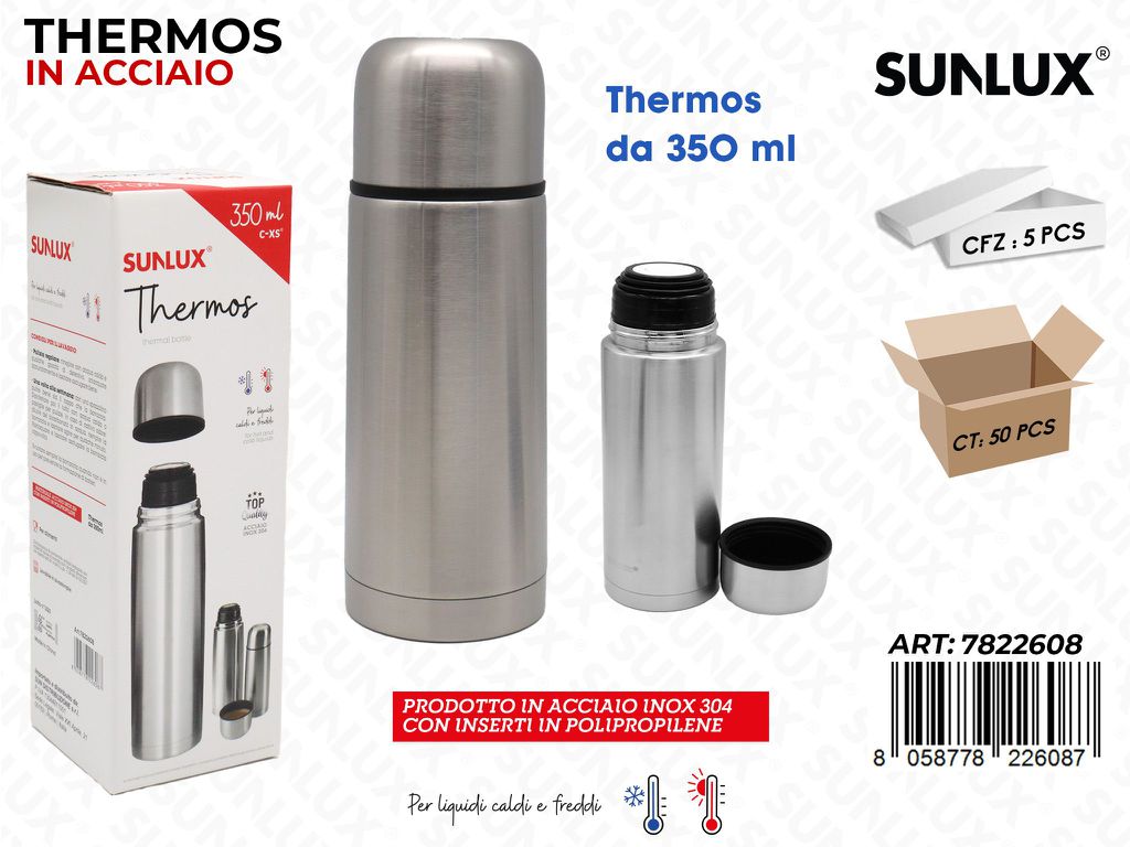 Thermos in Acciao 304 350ML 19*6.5CM