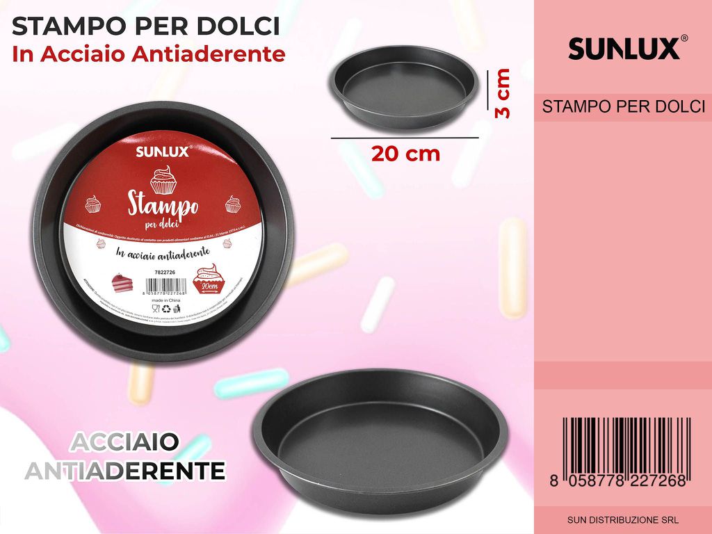 Stampo Dolci in Acciaio D.20*3CM
