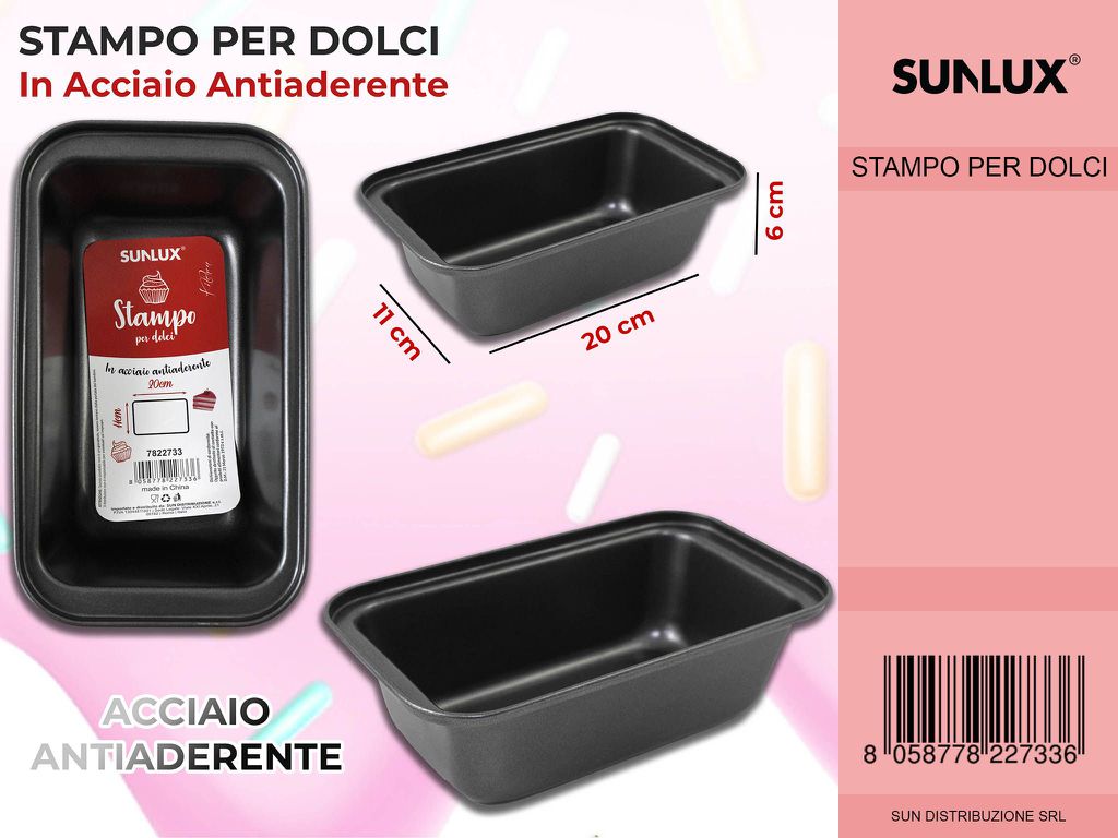 Stampo per Dolci in Acciaio 20*11*6 Cm