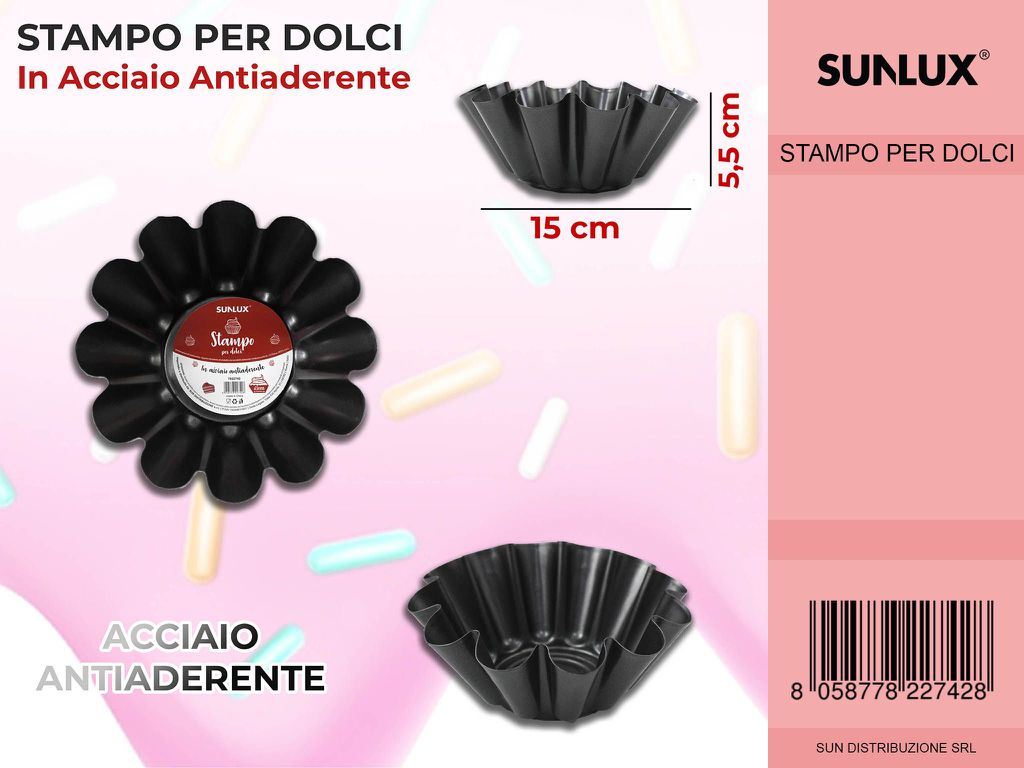 Stampo per Dolci in Acciaio 15*5.5 Cm