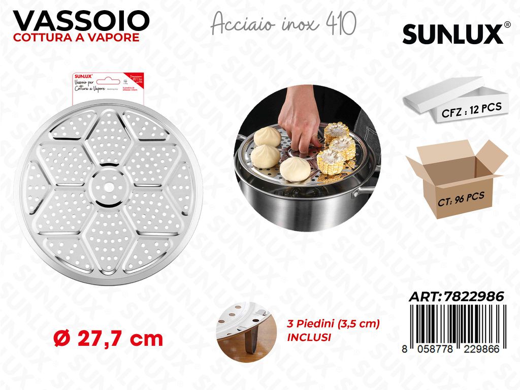 Sunlux Vassoio Cottura Vapore Acc. 410 27.7CM