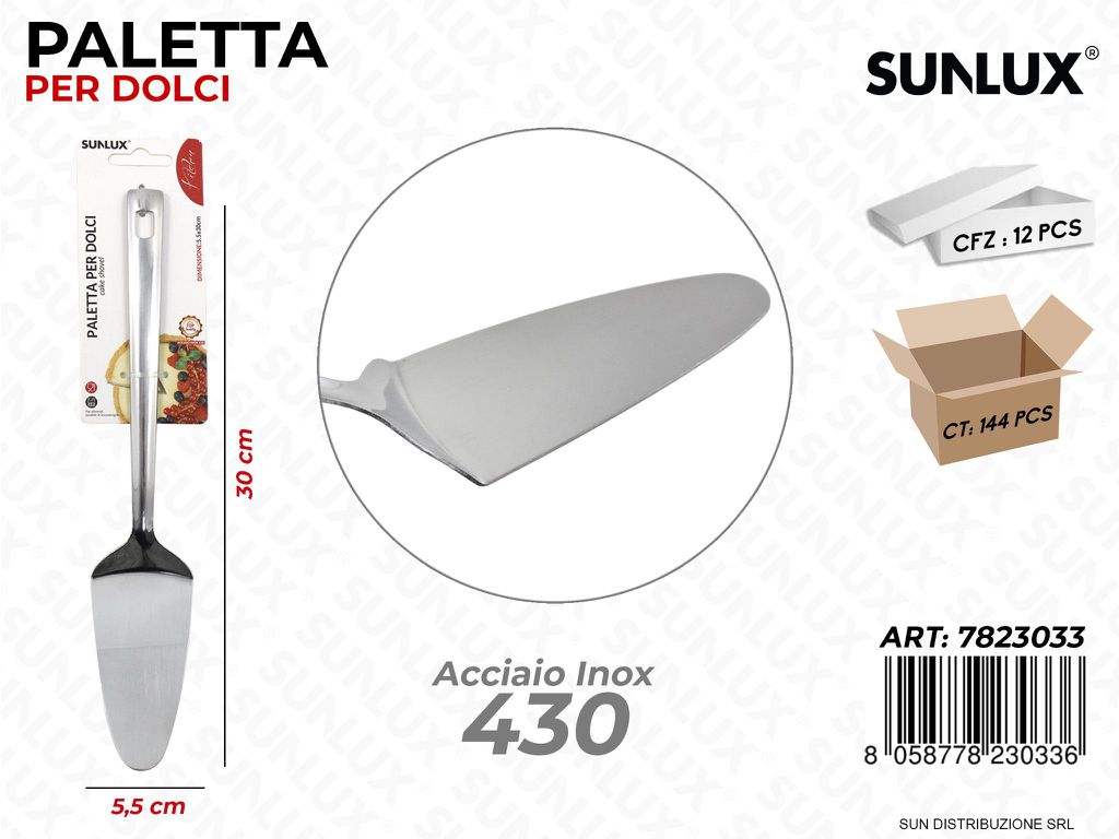 Paletta per Dolci in Acciaio 430 5.5*30CM