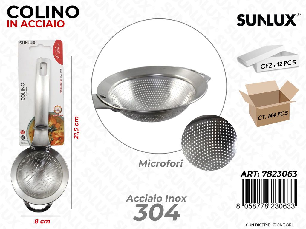Colino in Acciaio 304 Microfori 8*21.5CM