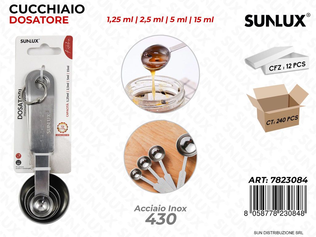 Cucchiaio Dosatori Acciaio 430