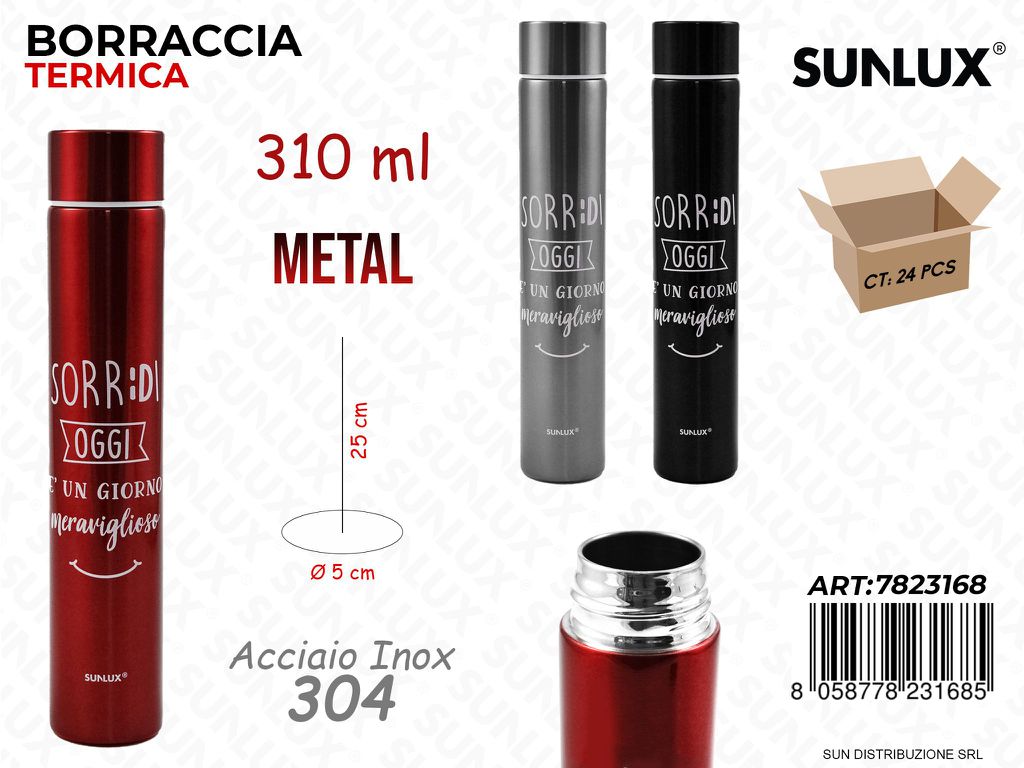 Borraccia Termica Acciaio 304 310ML 5*25CM