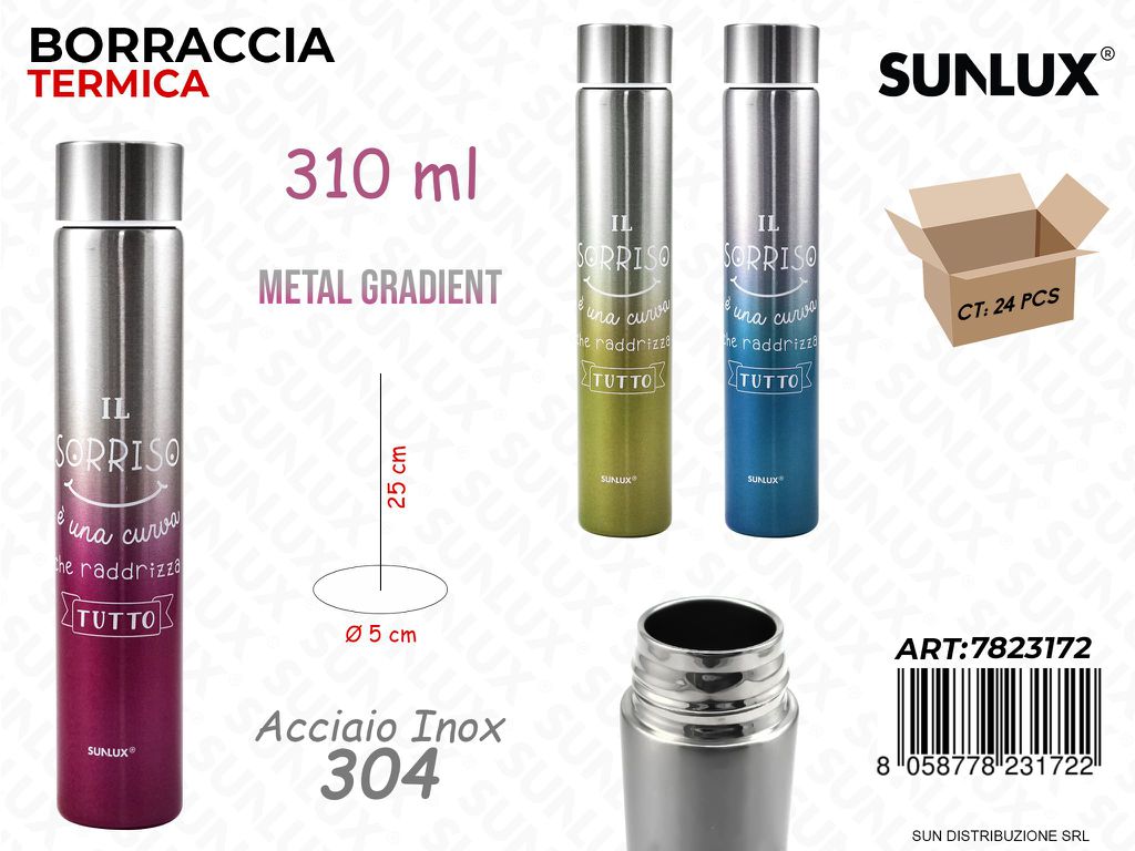 Borraccia Termica Acciaio 304 310ML 5*25CM