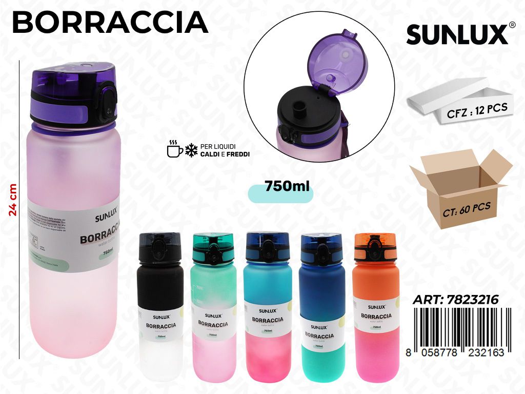 Sunlux Borraccia Col. Ass. 750ML 24CM