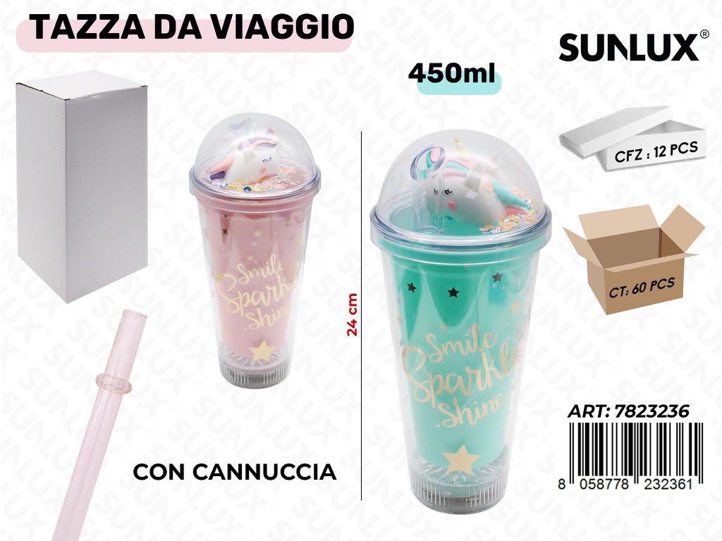 Sunlux Tazza da Viaggio Ass. 450ML 24CM