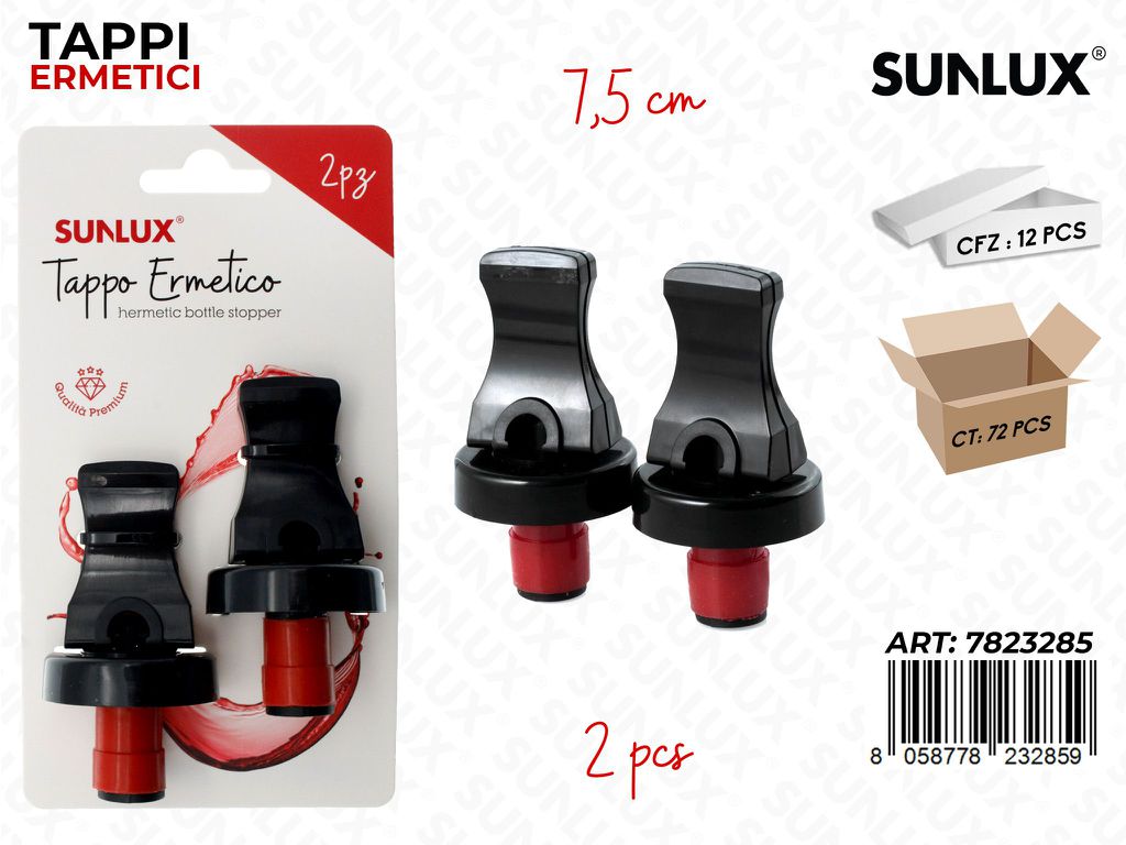 Sunlux Tappi Ermetici 2PCS 7.5CM
