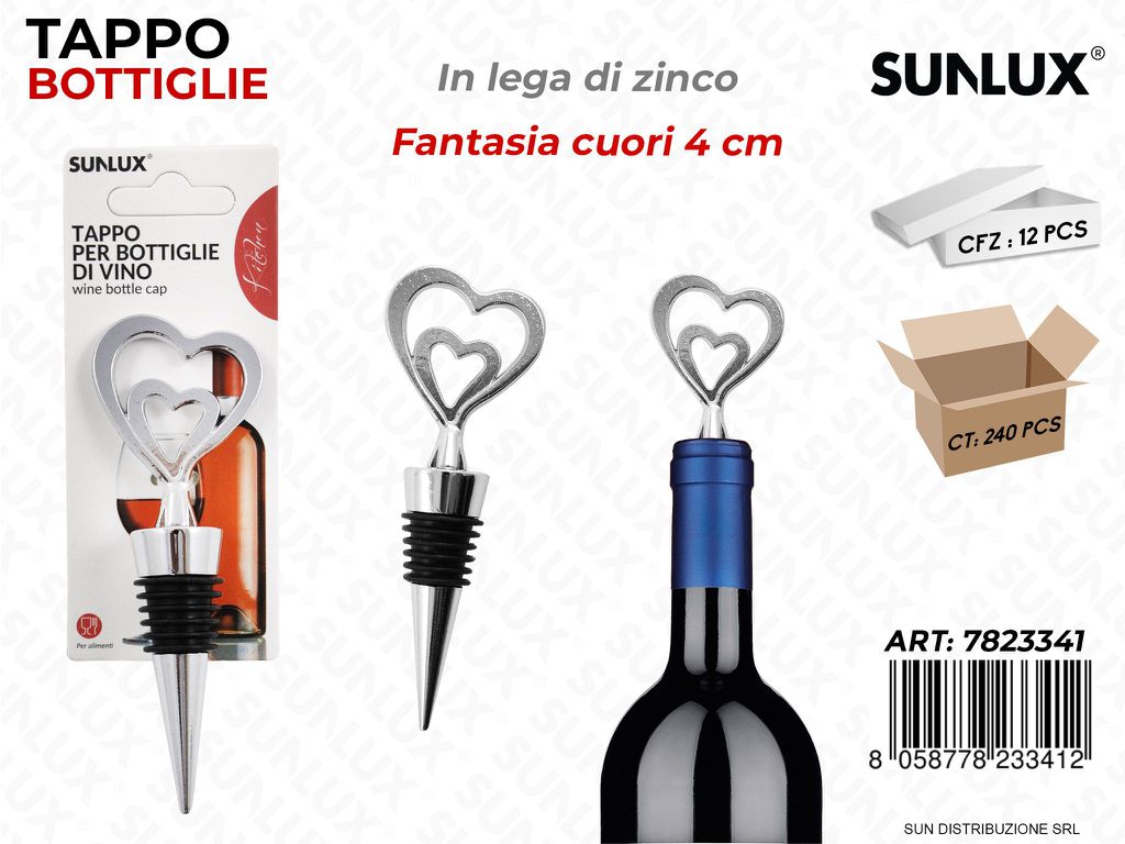 Tappo per Bottiglie di Vino L. di Zinco