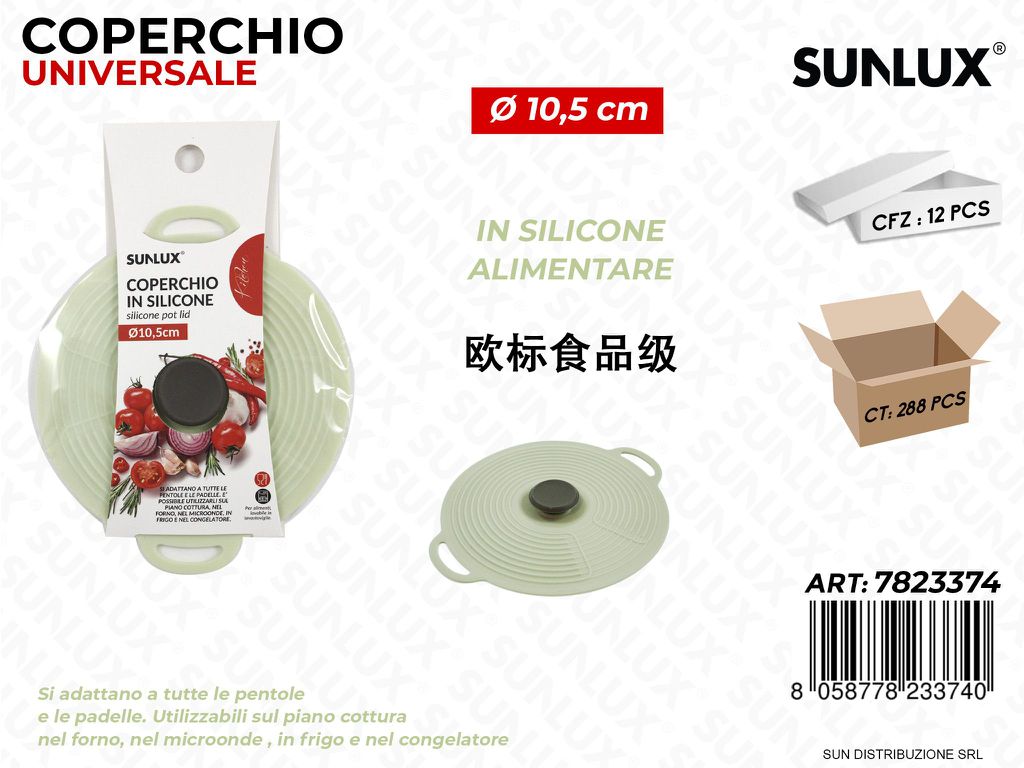 Coperchio Univ. in Silicone D.10.5CM