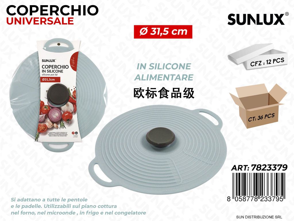 Coperchio Univ. in Silicone D.31.5CM