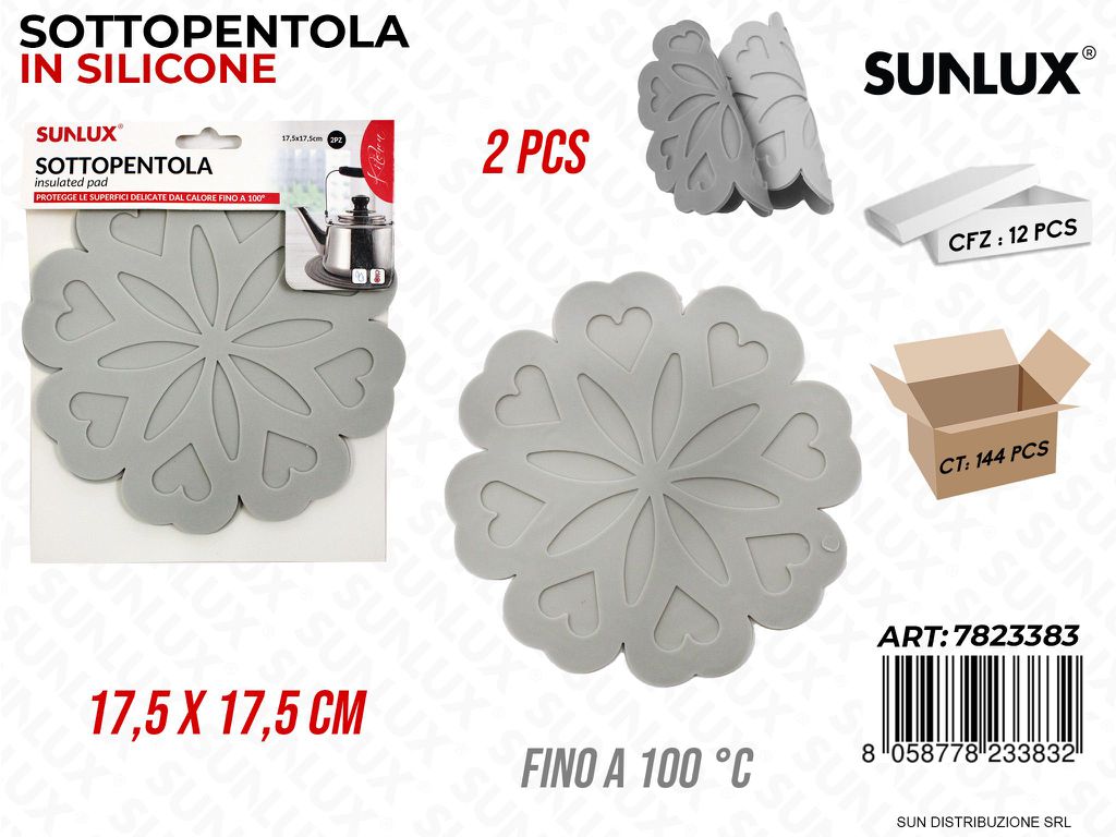 Sottopentola in Silicone 2PCS 17.5*17.5CM