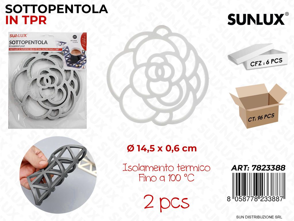 Sottopentola in Tpr 2 Pcs D.14.5*0.6CM