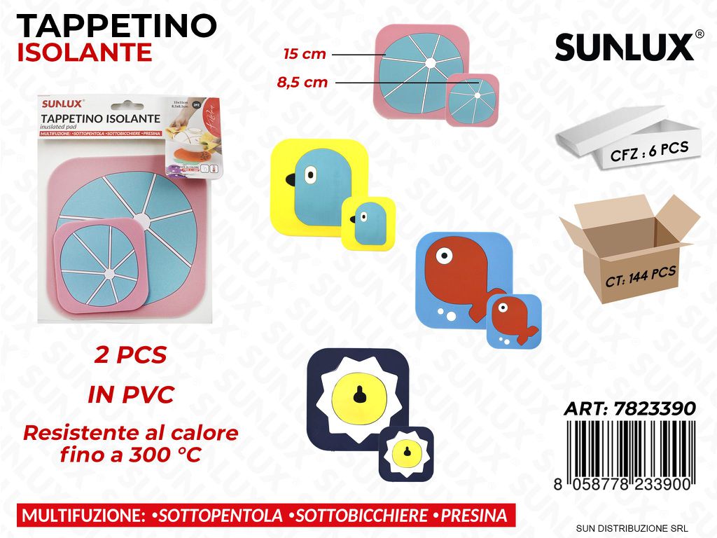 Tappetino Isolante in Pvc 2PCS Mis. Ass.