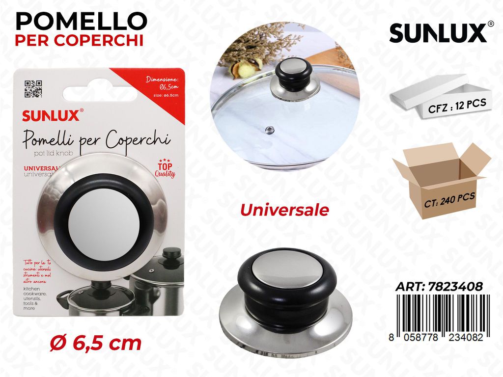 Pomelli per Coperchi Univ. D.6.5CM